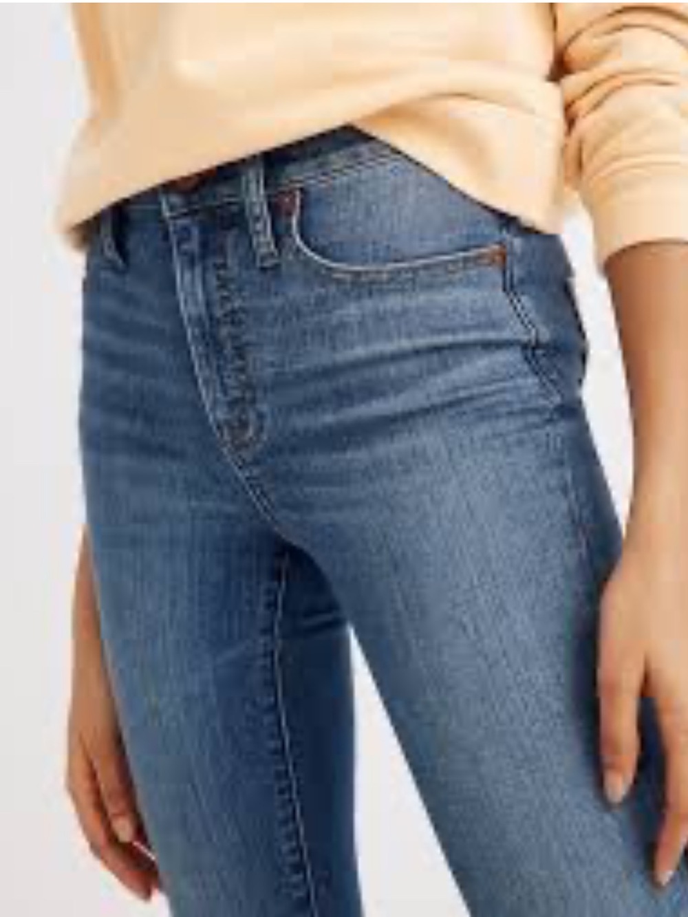 Madewell Curvy High-Rise Skinny Crop Jeans-27T